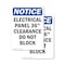 Signmission Electrical Panel 36 Clearance, 7 in W x Rectangle, Vinyl Decal OS-2PACK-NS-D-710-V-11665 - alternate 1